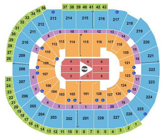 SAP Center Sebastian Maniscalco Seating Chart